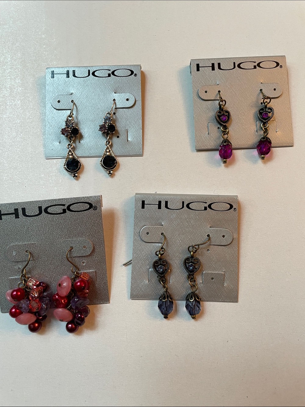 Earrings set of 4 pair